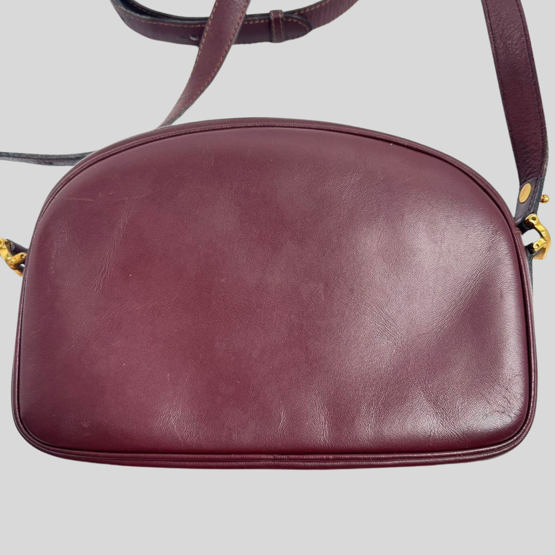 Authentic Pre-loved Cartier Must de Cartier Shoulder Bag - Elegant Bordeaux Leather! 6