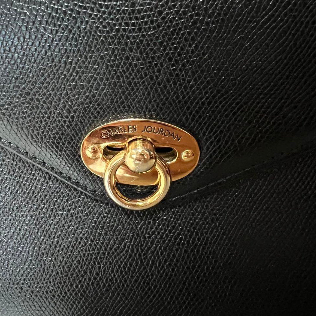 Authentic Pre-loved Charles Jourdan 2-Way Handbag - Classic Black - Still Usable! 27