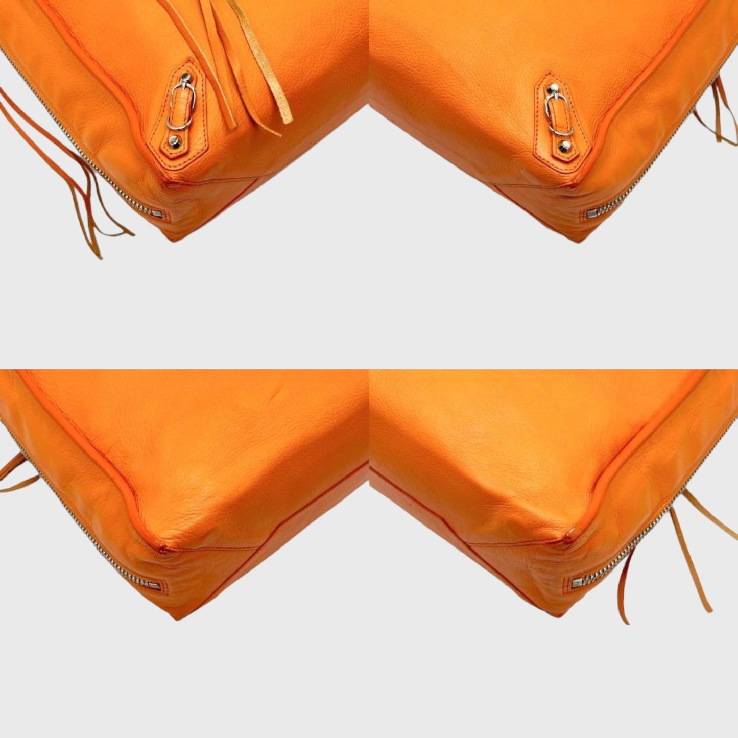 PREORDER Paper Mini Orange Leather Hand Bag