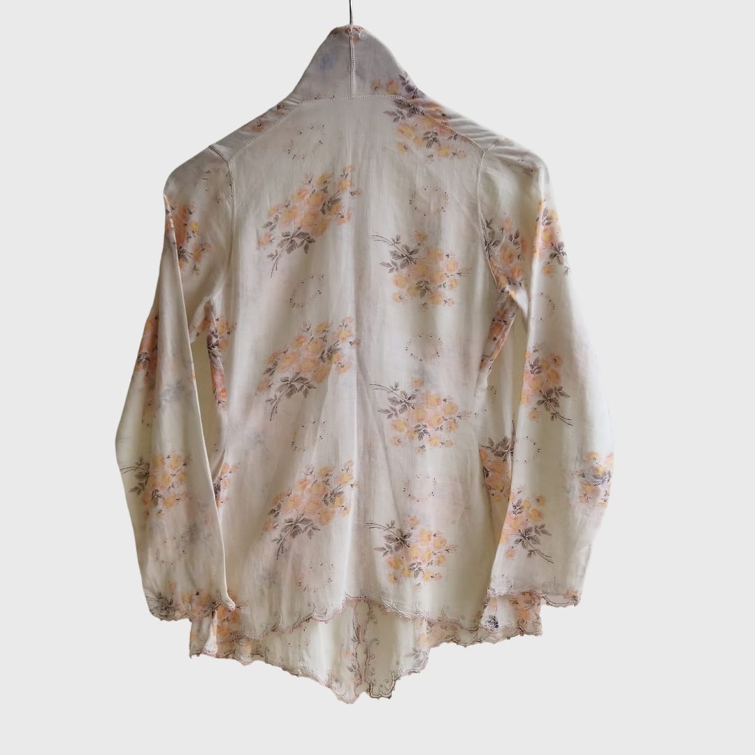 Vintage Brown Floral Kebaya