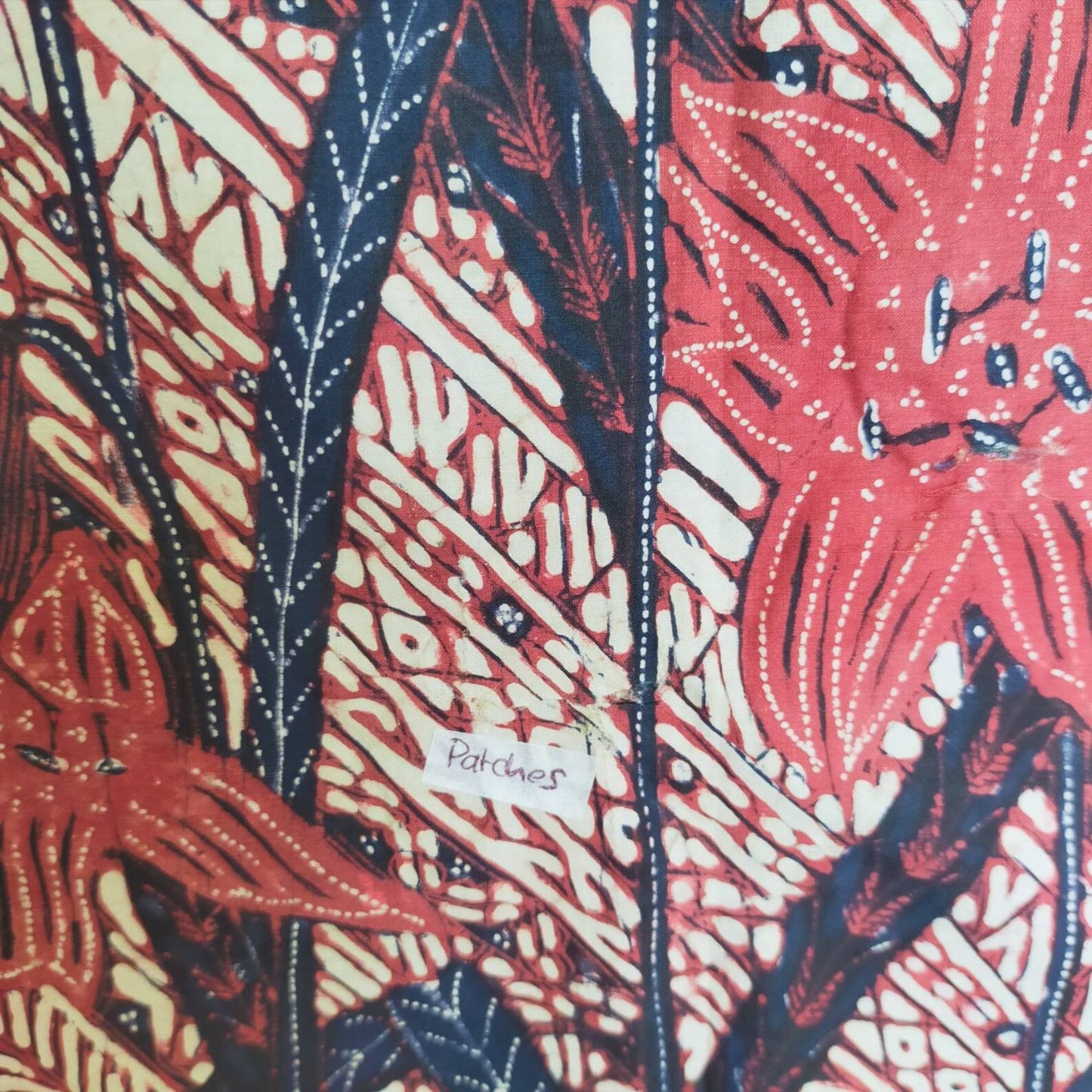 Vintage 50s Indonesian Udan Liris With Lily Banyumasan Batik
