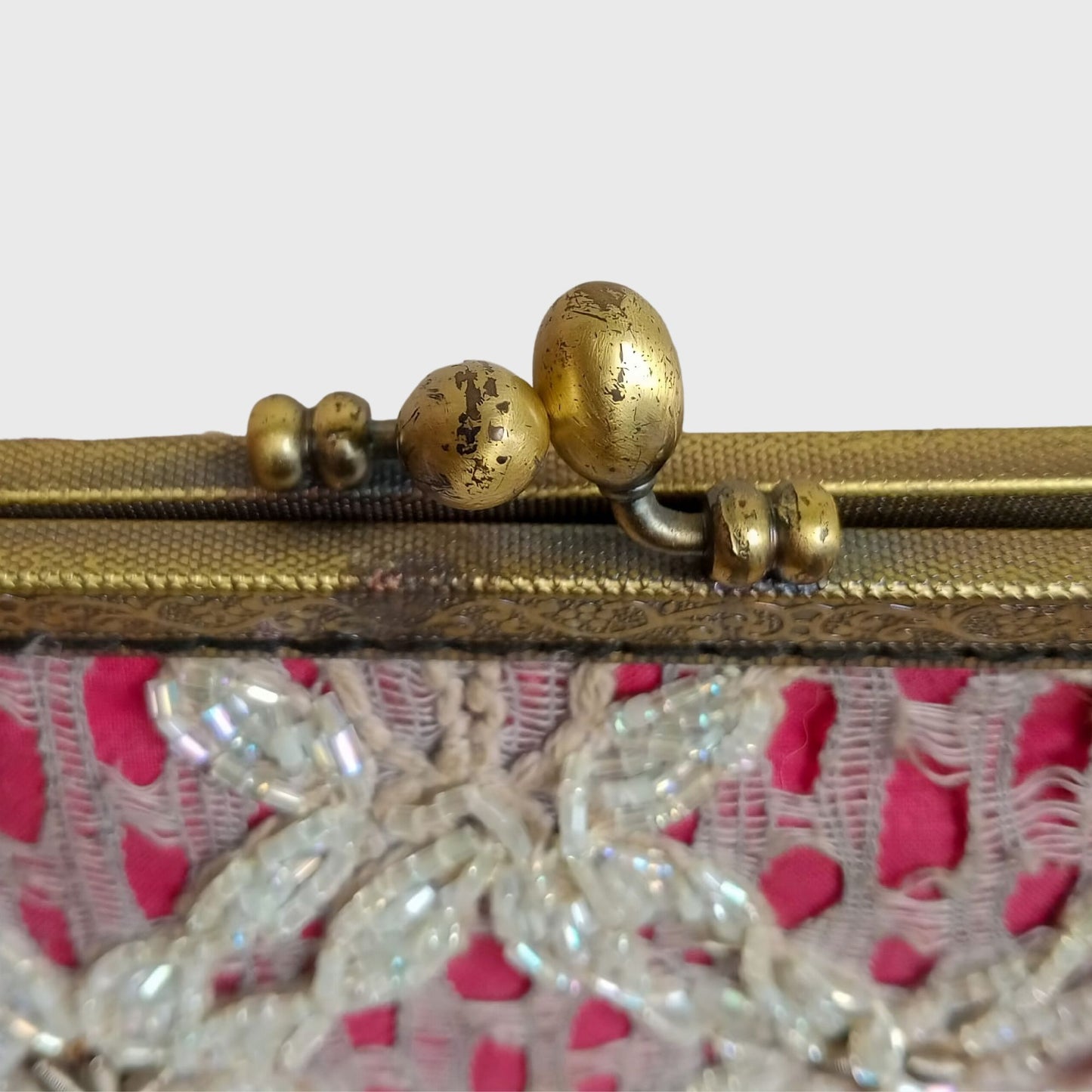 Pink Lace Clutch