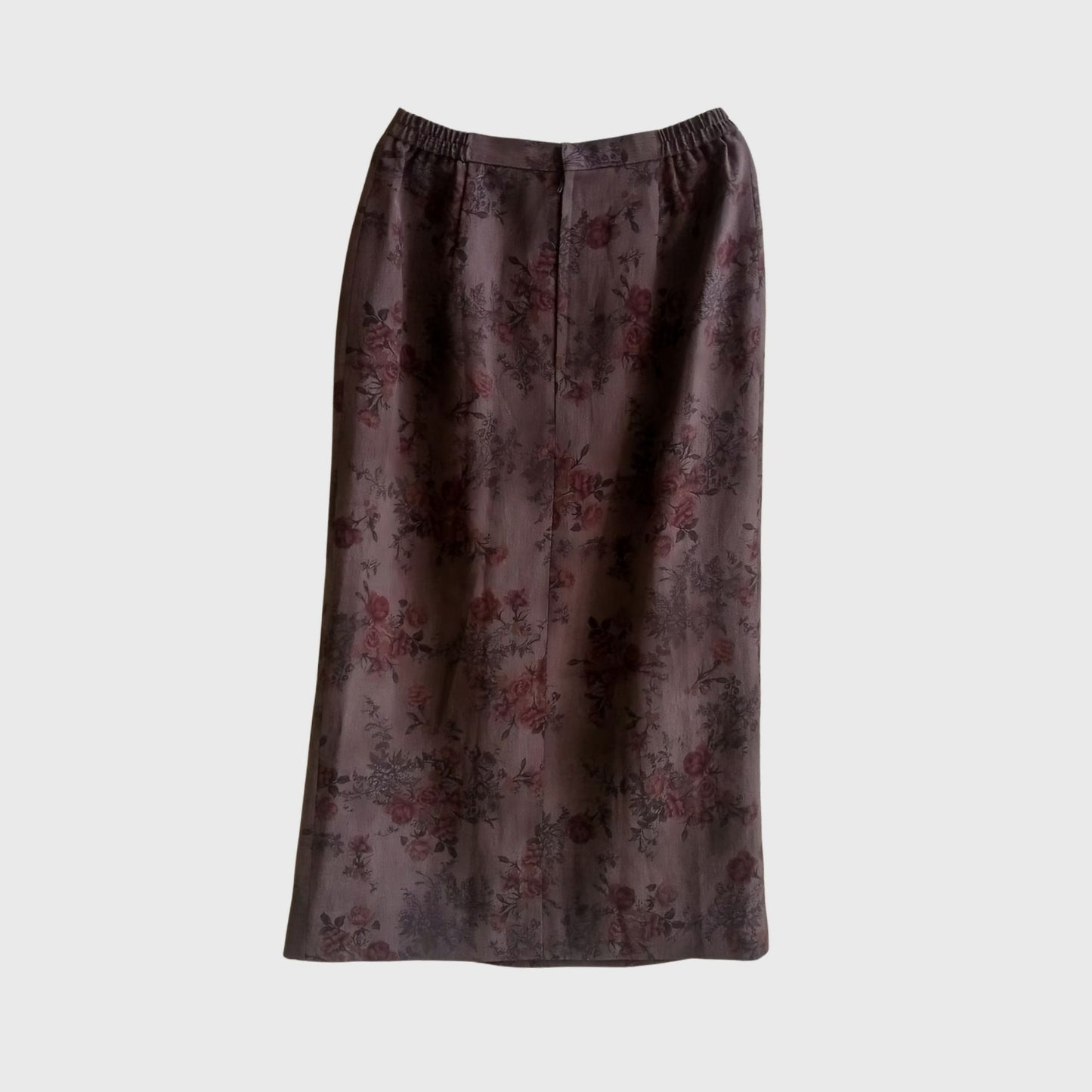 Vintage Brown Pencil Skirt