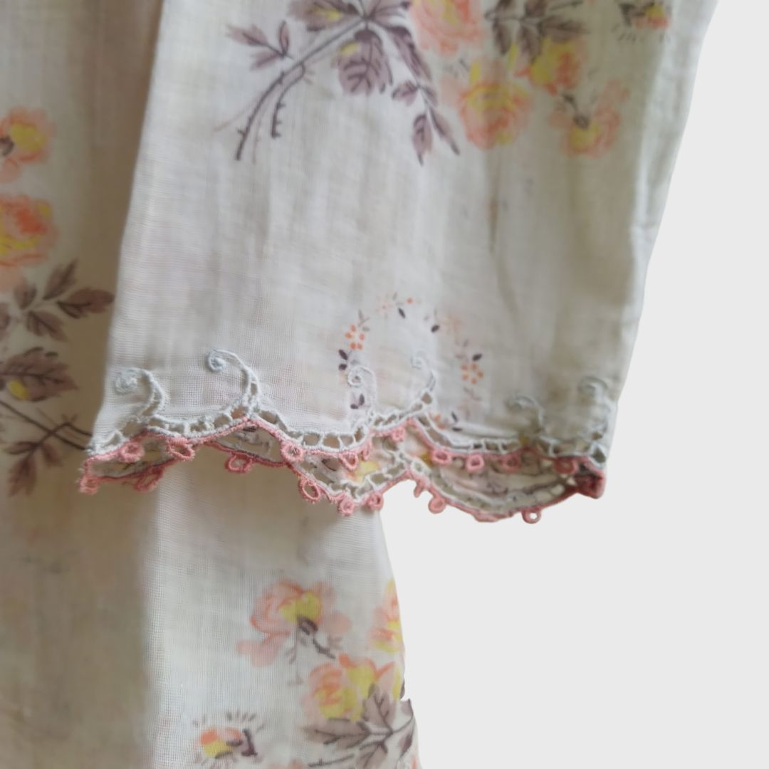 Vintage Brown Floral Kebaya