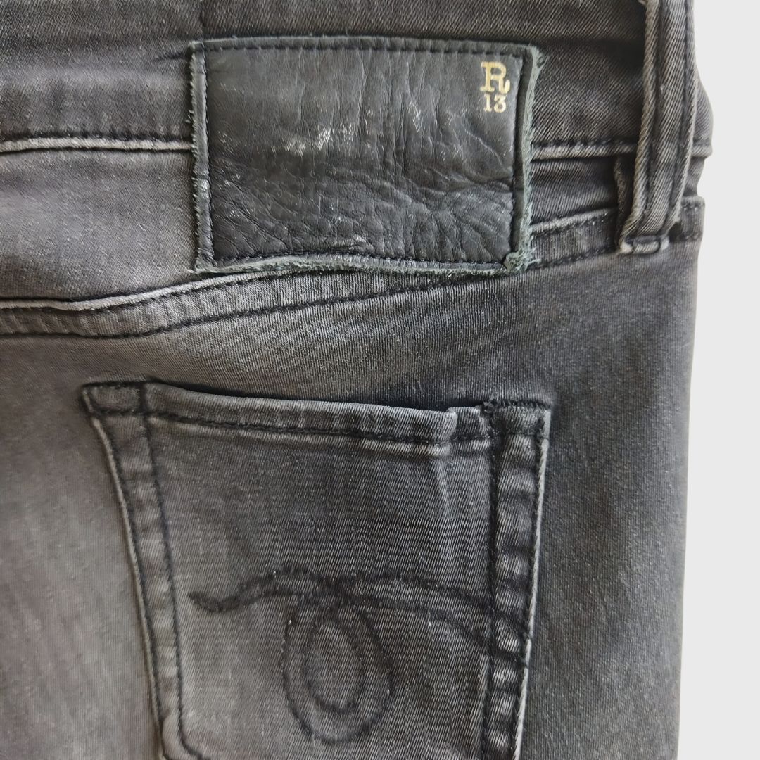 Vintage Gray Denim Made In Italy