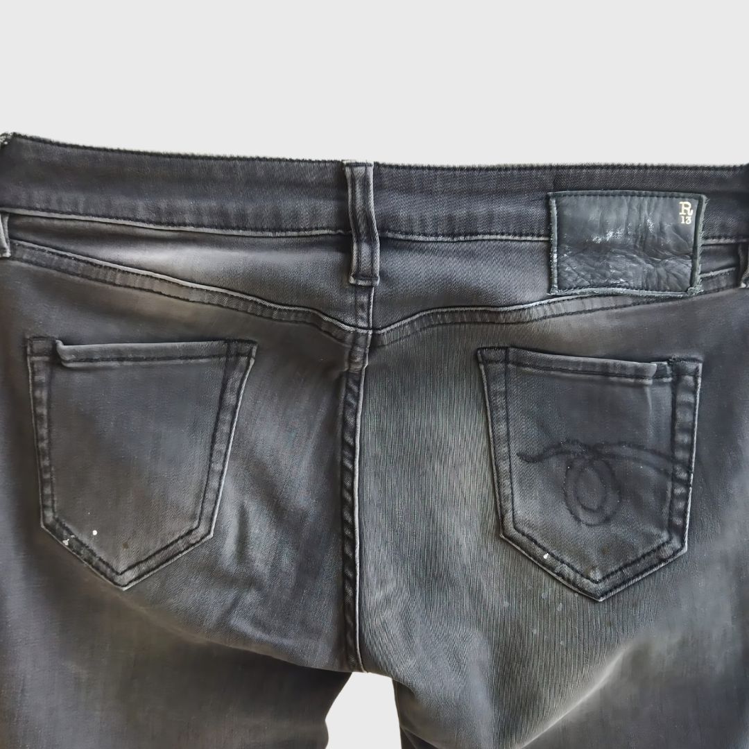 Vintage Gray Denim Made In Italy
