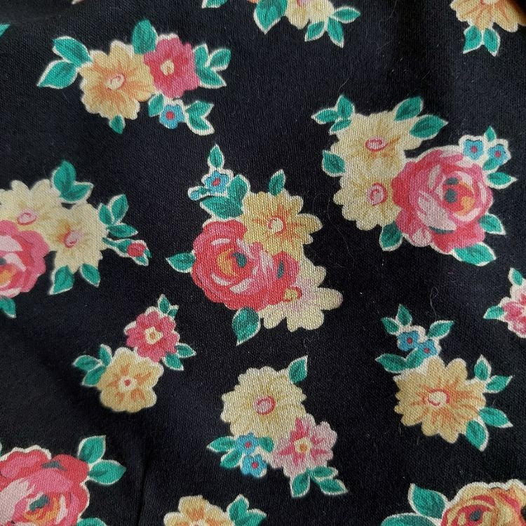 Vintage Red Yellow Floral Shirt