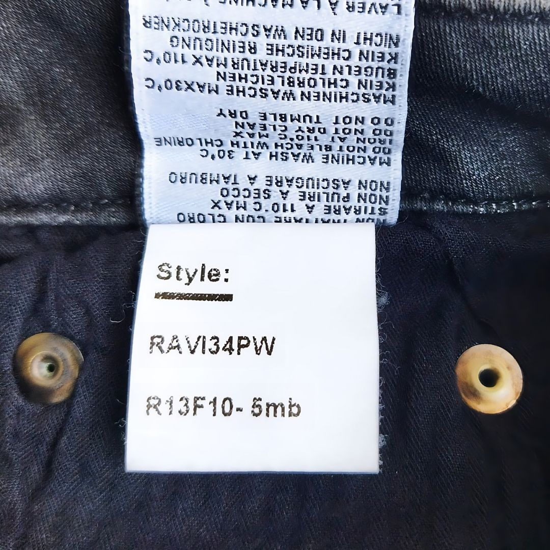 Vintage Gray Denim Made In Italy