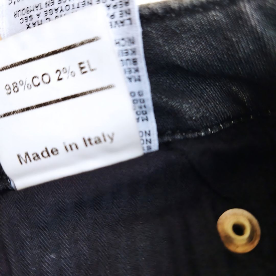 Vintage Gray Denim Made In Italy