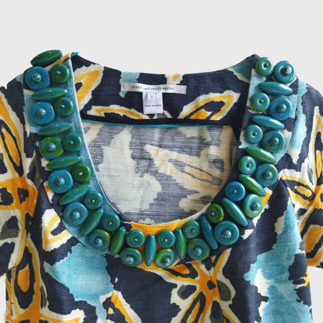 Vintage Silk Floral Shift Dress