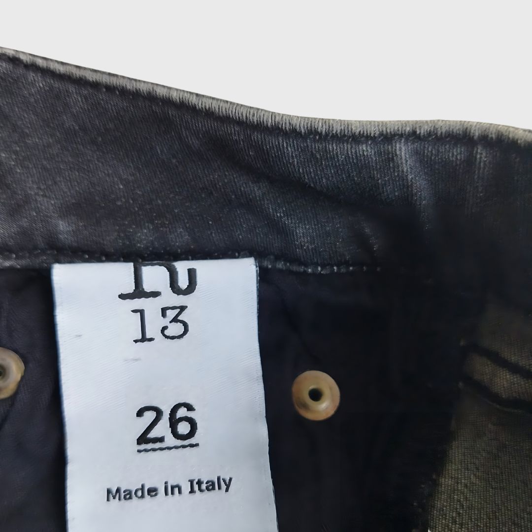 Vintage Gray Denim Made In Italy