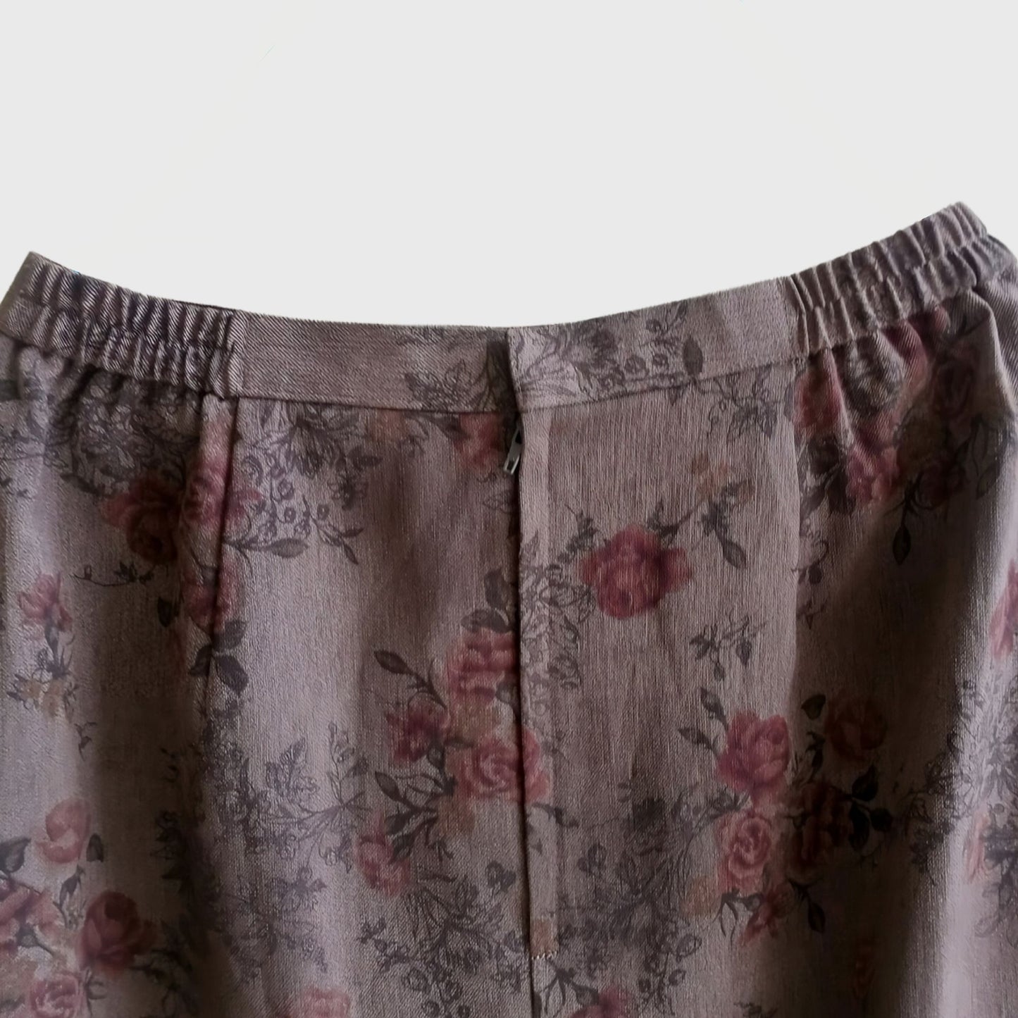 Vintage Brown Pencil Skirt