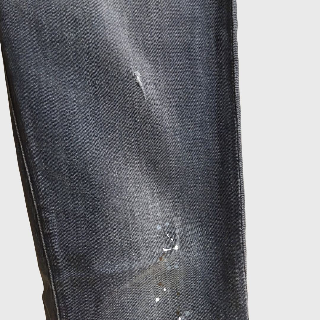 Vintage Gray Denim Made In Italy