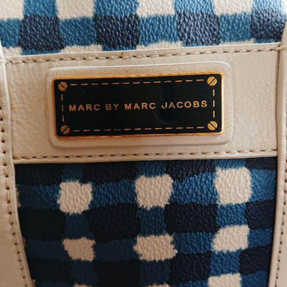 *MARC BY MARC JACOBS* Gingham Check Boston Bag