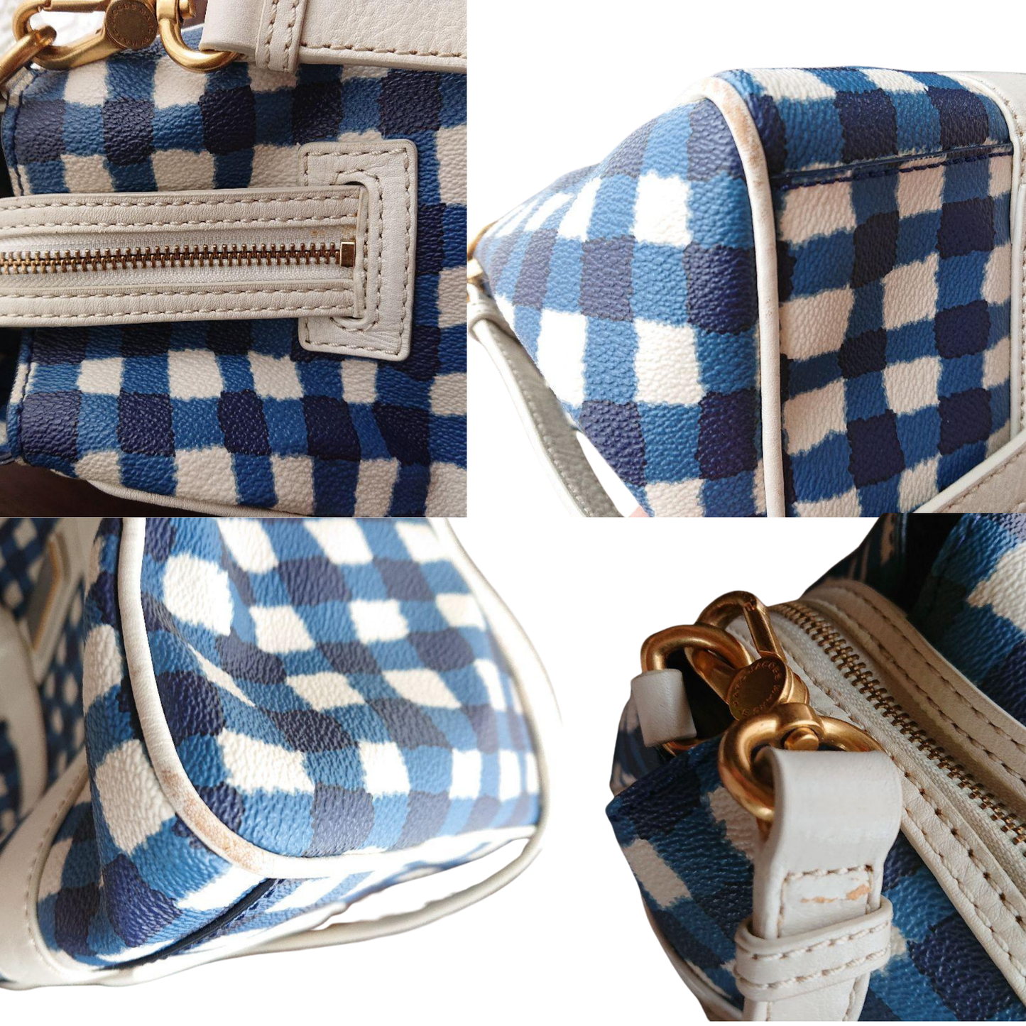 *MARC BY MARC JACOBS* Gingham Check Boston Bag