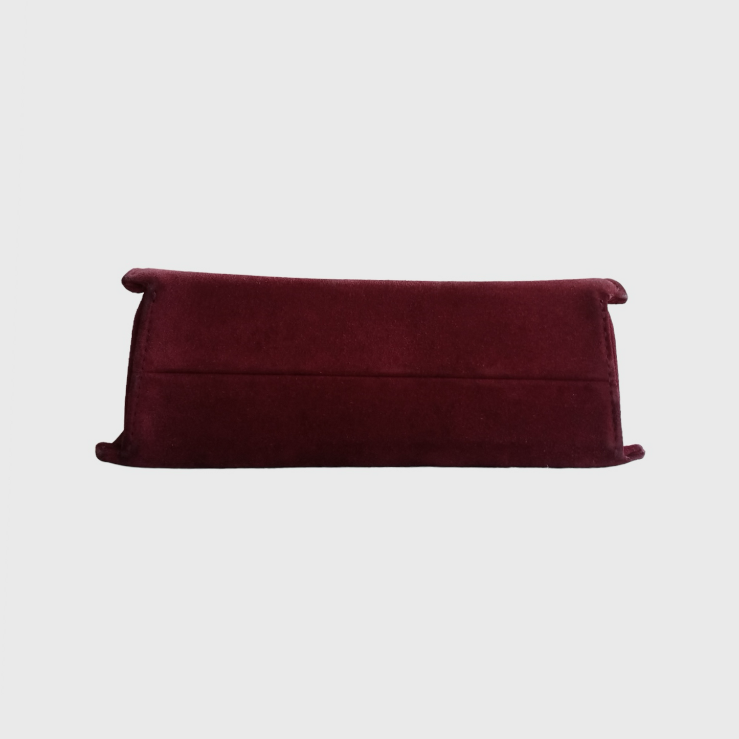 Vintage Mini Square Bordeaux Suede Sling Bag