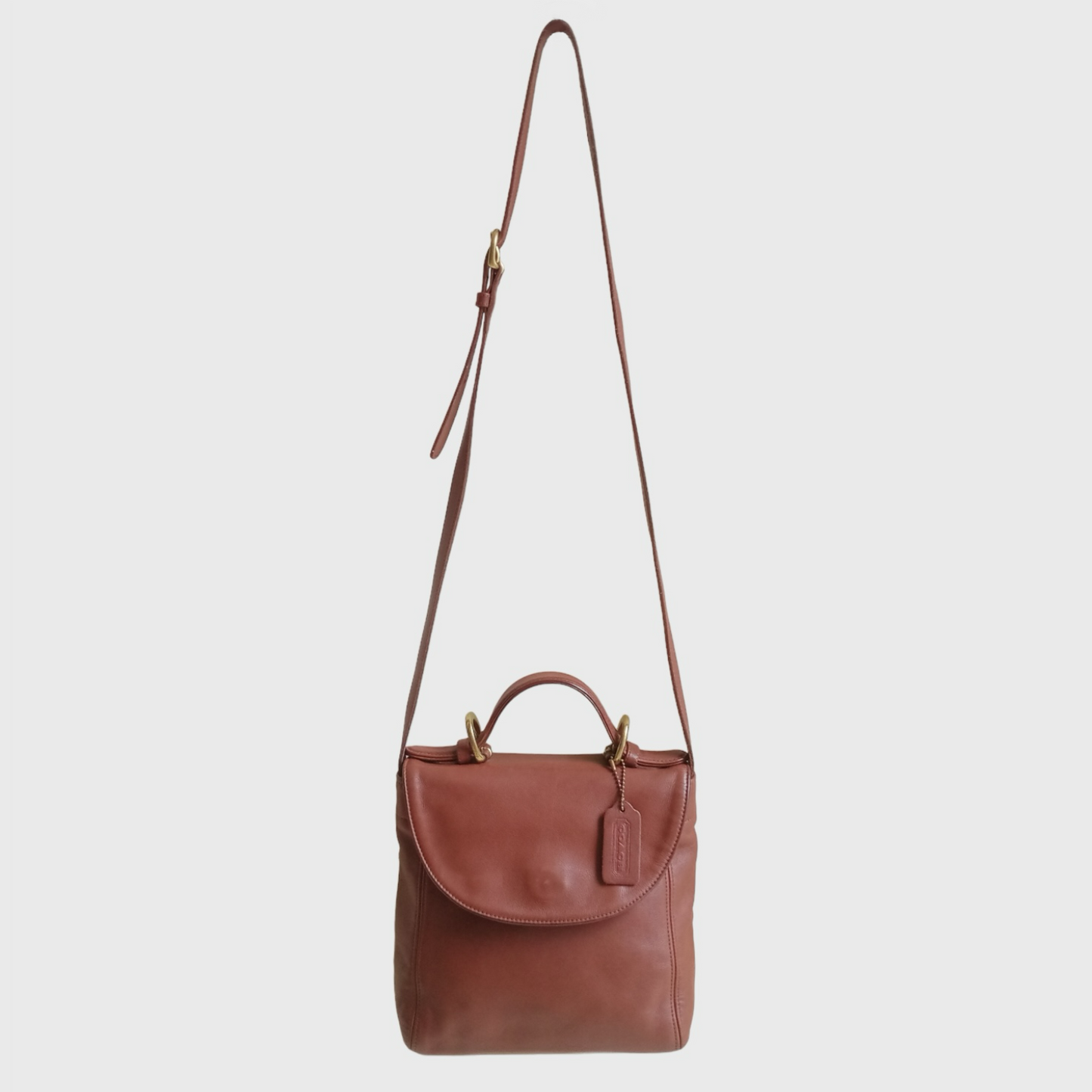 Vintage Soho Brown Leather Two Ways Bag