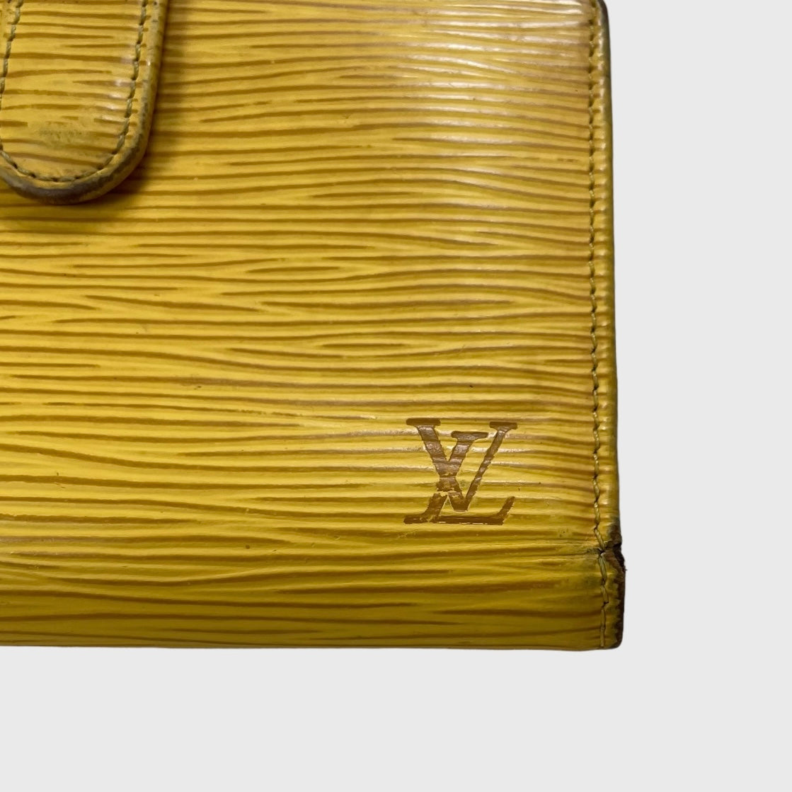 1990s Viennois Yellow Leather Epi Wallet