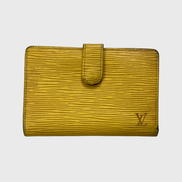 1990s Viennois Yellow Leather Epi Wallet