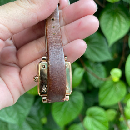 1990s 8677 Brown Leather Watch