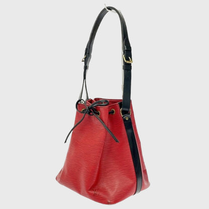 Vintage Noé Castilian Red Leather Shoulder Bag