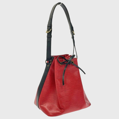 Vintage Noé Castilian Red Leather Shoulder Bag