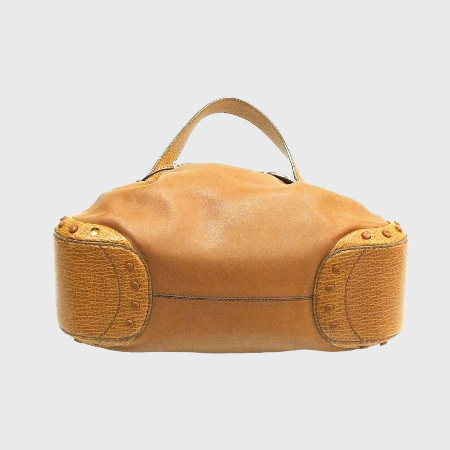 Vintage One Brown Leather Shoulder Bag