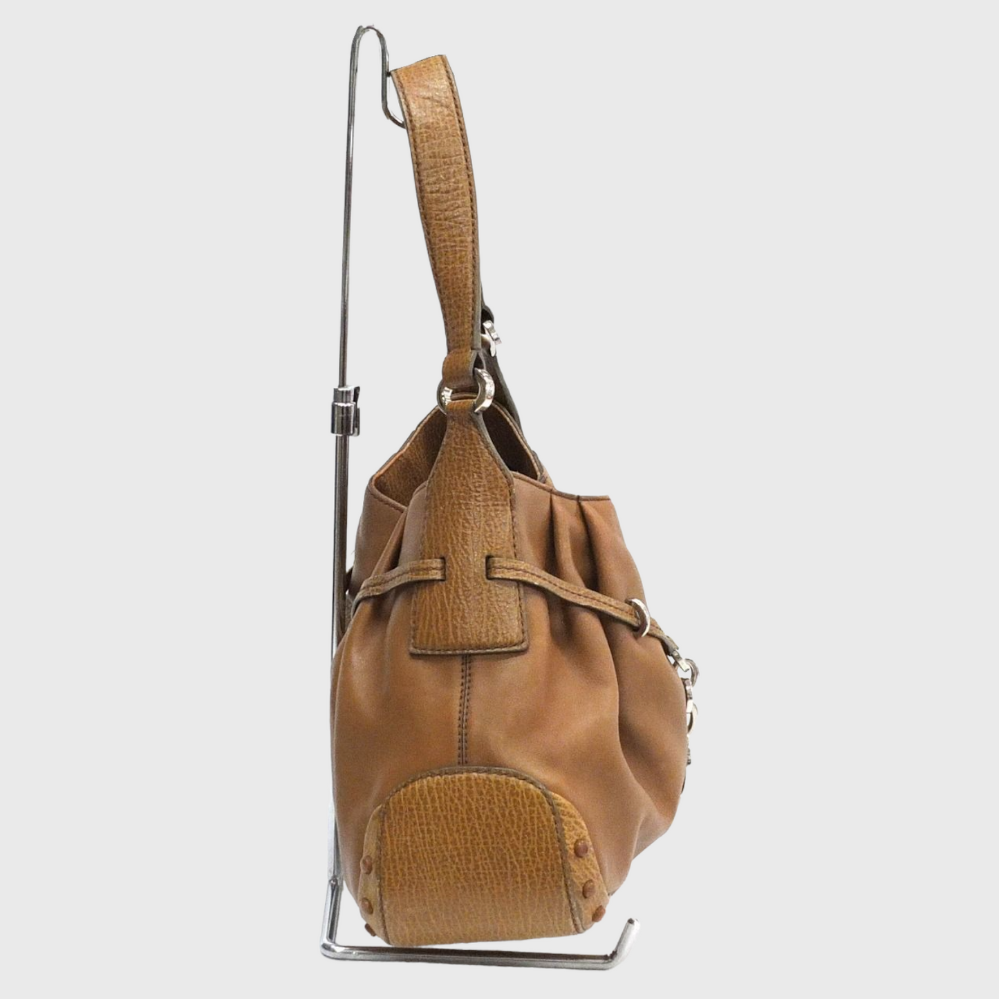 Vintage One Brown Leather Shoulder Bag