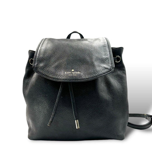 Leather Backpack - Black