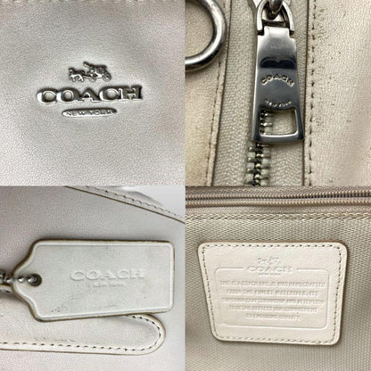 *CO A CH* 2-Way Leather Handbag - White