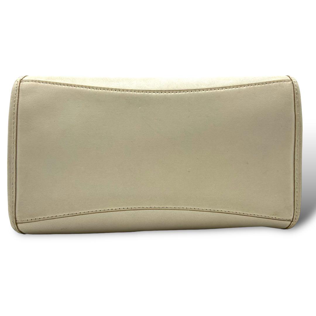 *CO A CH* 2-Way Leather Handbag - White