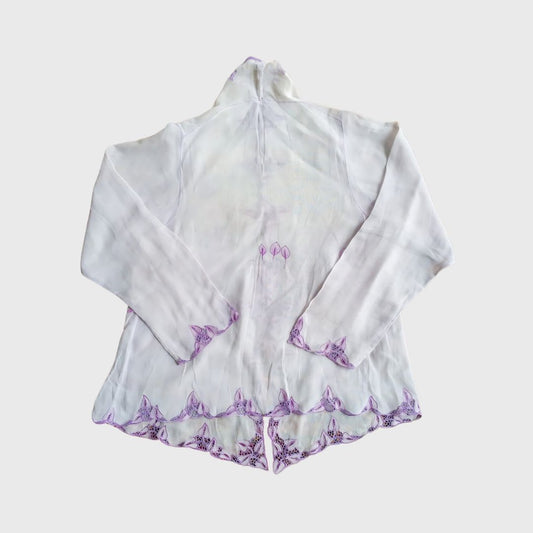 Vintage Purple Kerancang Encim Kebaya