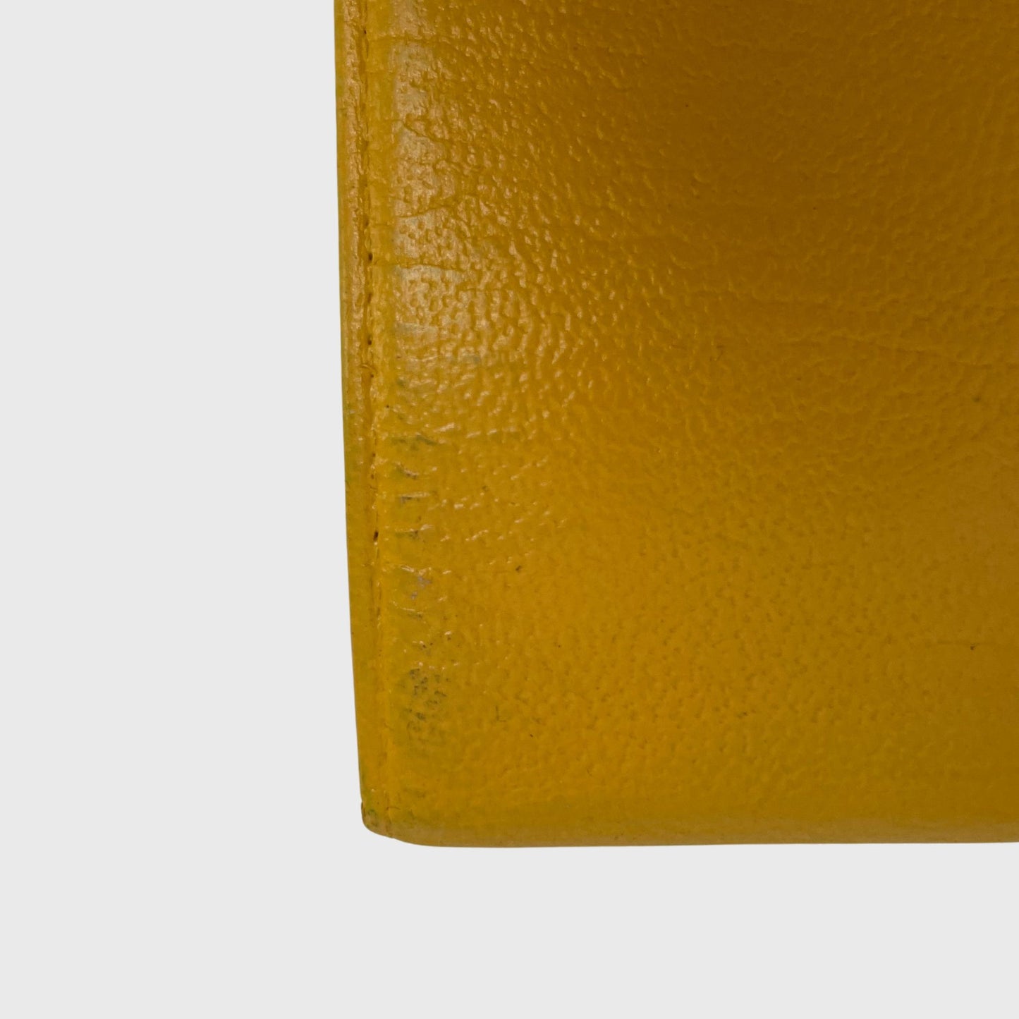 Vintage Slim Yellow Leather Long Wallet