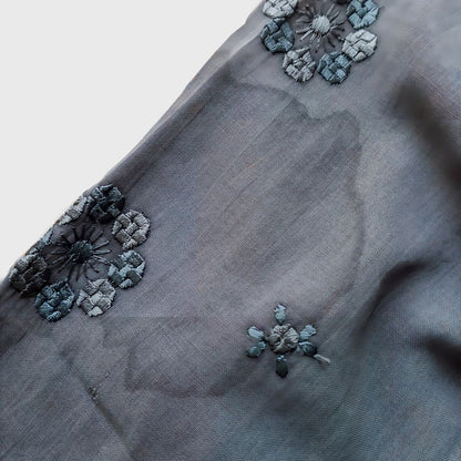 Vintage Black Simple Encim Kebaya