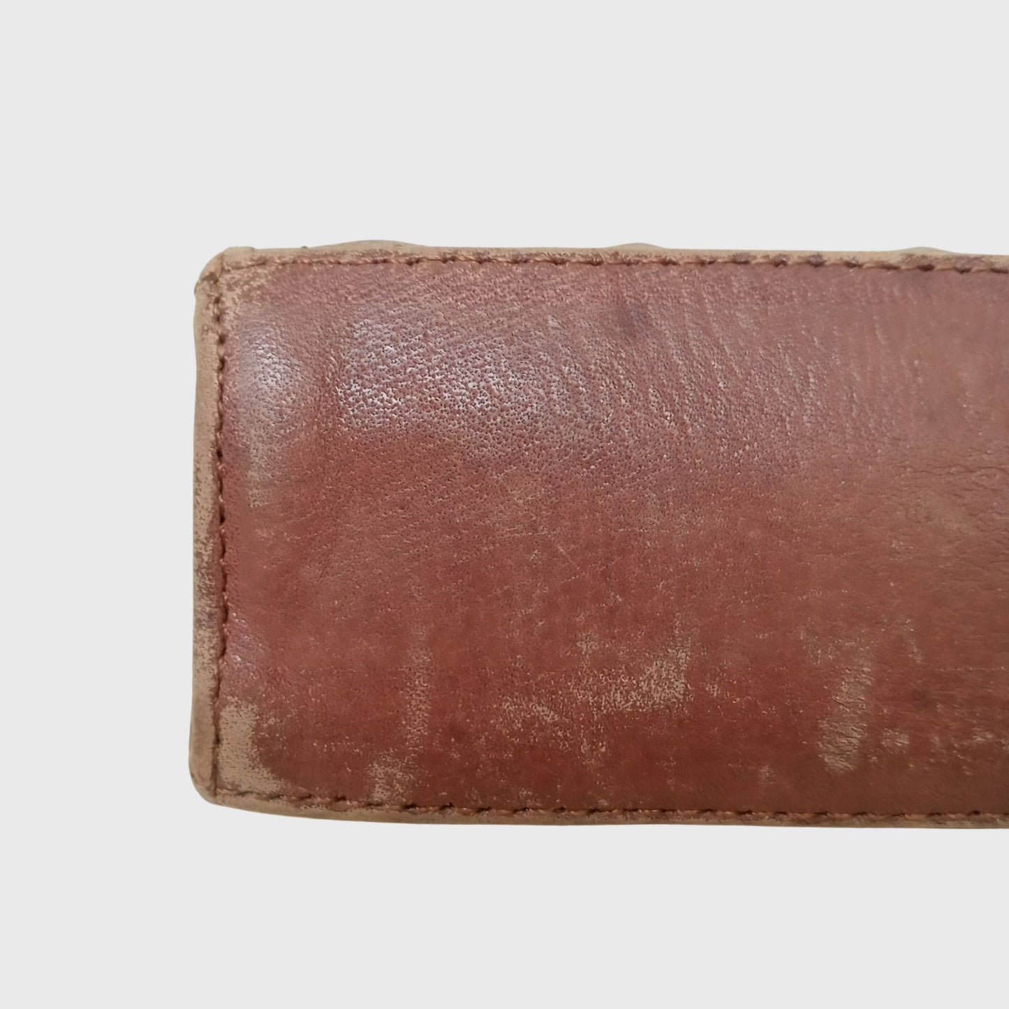 Vintage Lizard Embossed Leather Clutch