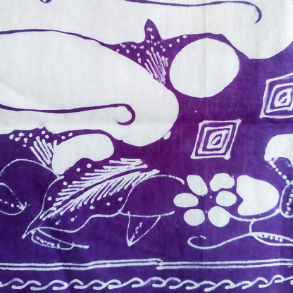 Vintage Purple Parang Barong Shawl