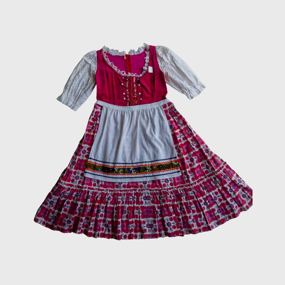 Vintage Red Dirndl