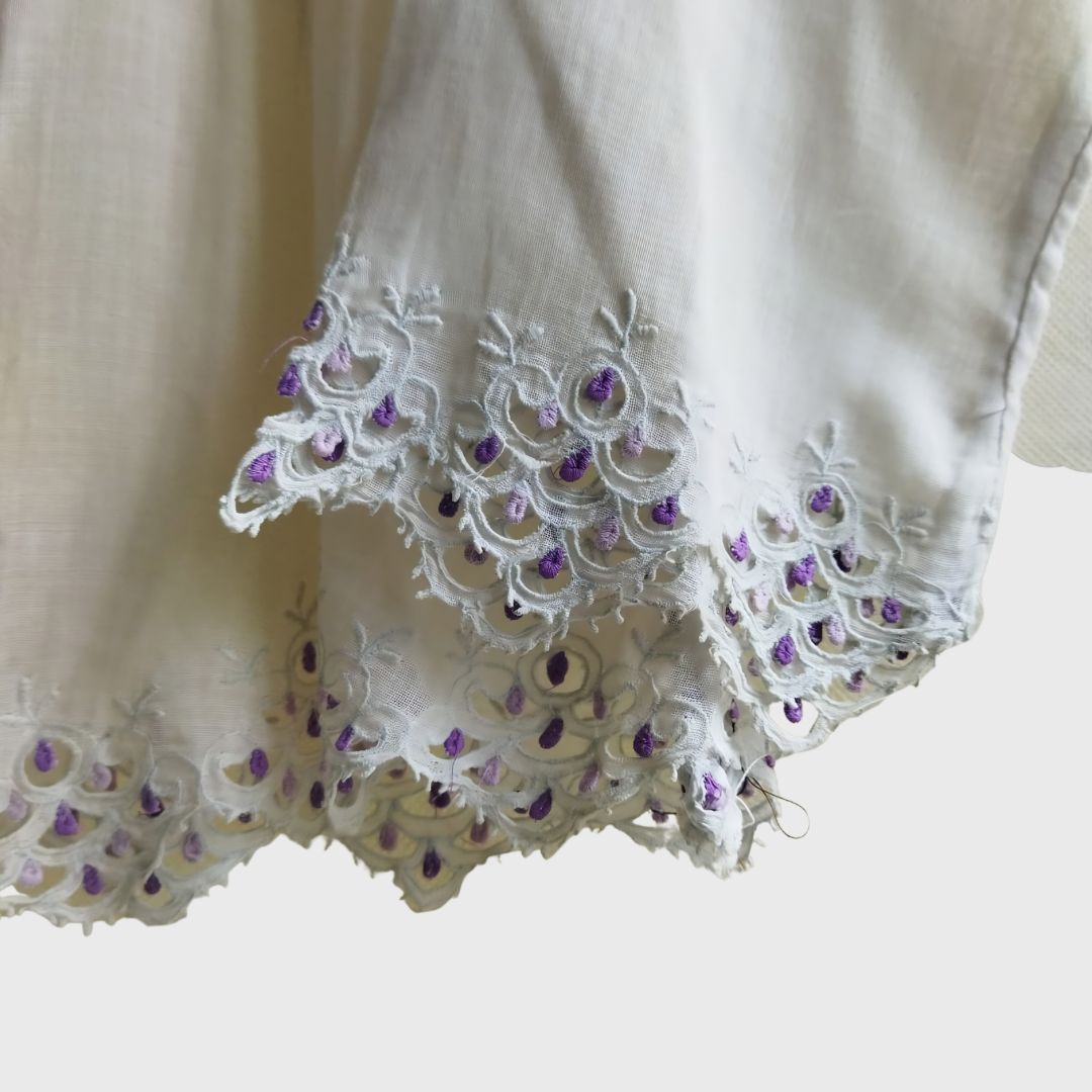 Vintage BW purple simple kerancang kebaya