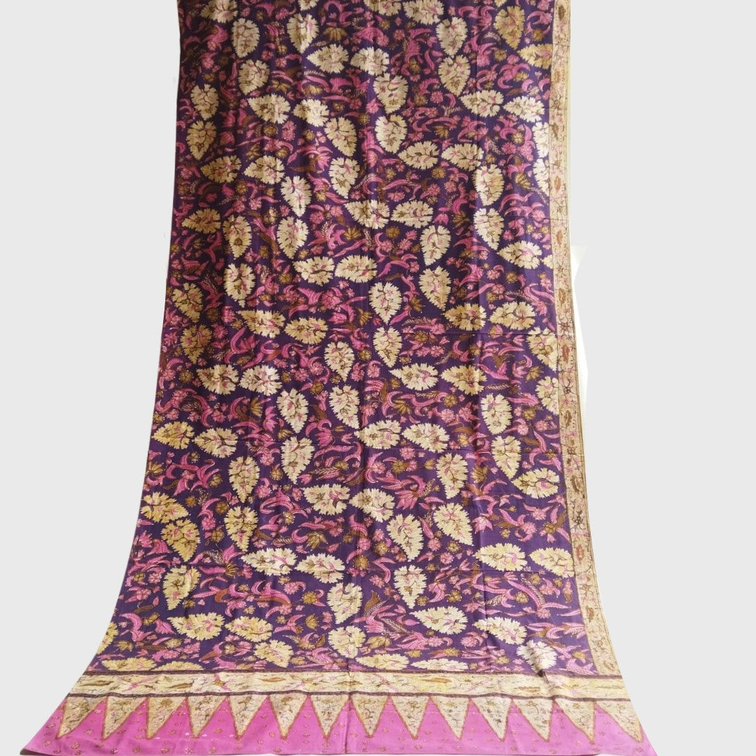 Batik Cirebon Magenta Motif Daun