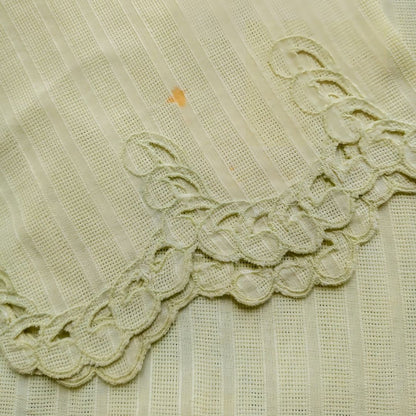 Vintage Soft Yellow Kerancang Simple Encim Kebaya