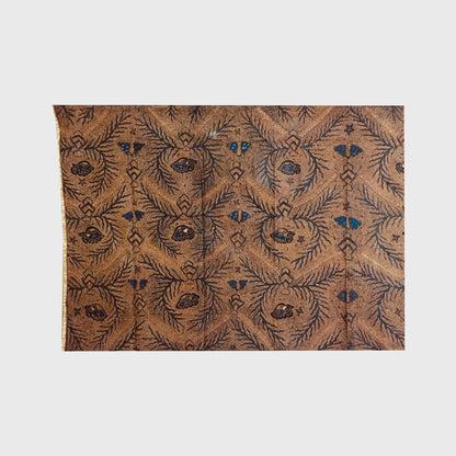 Vintage Sogan (Brown) Hand Drawn Gajah Birowo (Noble Elephant) Batik