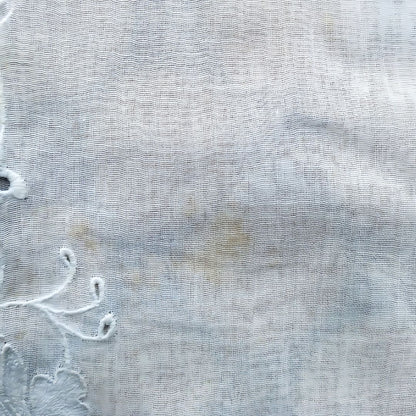 Vintage Broken White Kebaya Encim Flower Embroidery