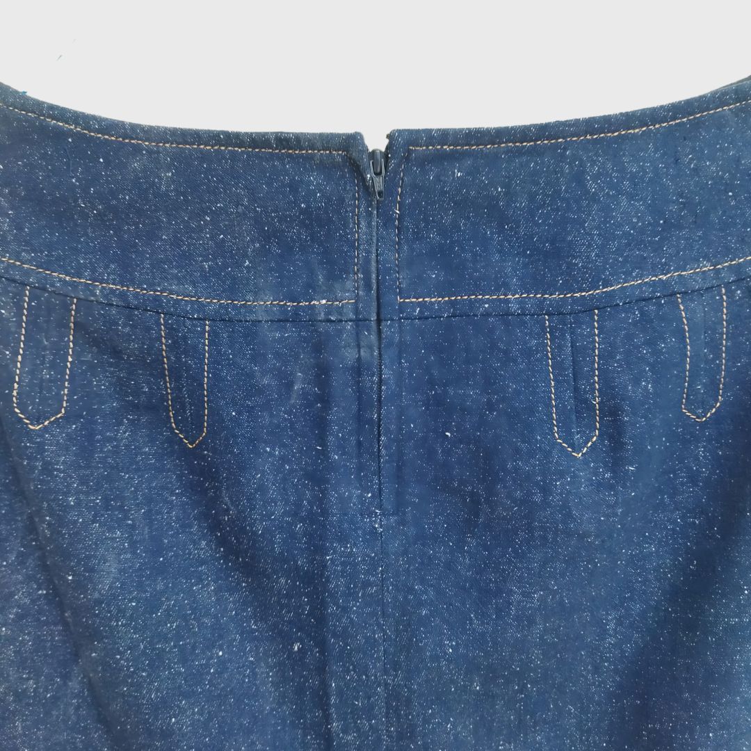 Vintage Blue Denim Skirt