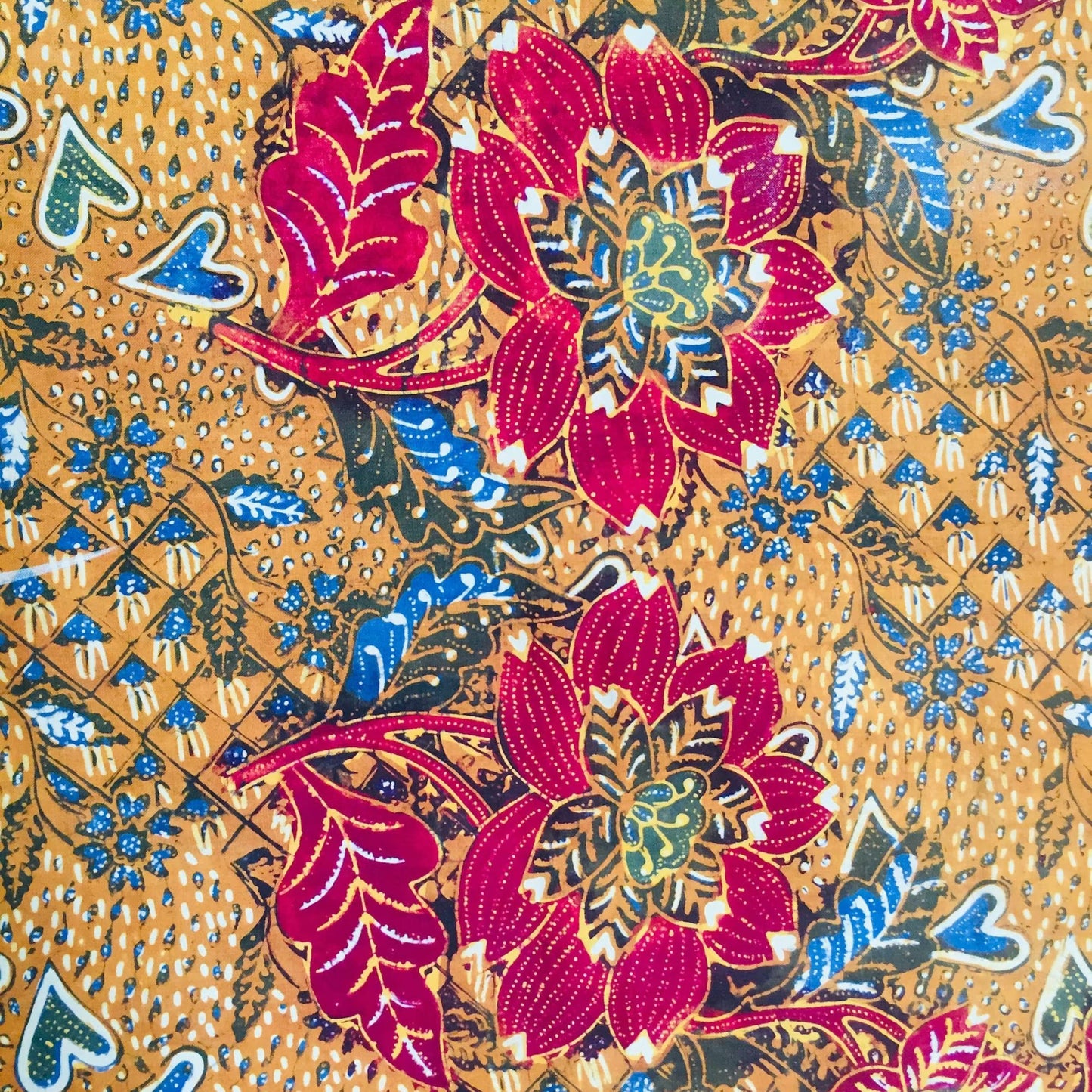 Vintage Old Semarangan Indonesian Hand Drawn Batik Javanese Shawl