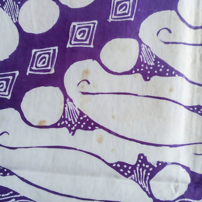 Vintage Purple Parang Barong Shawl