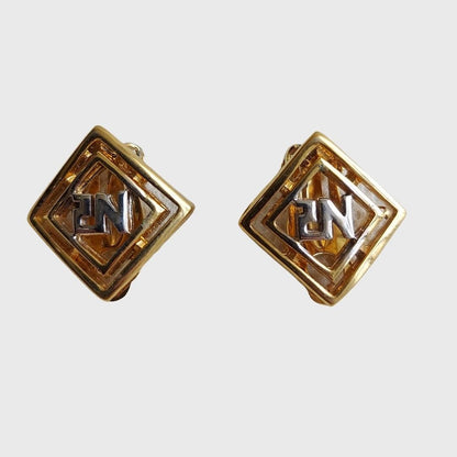 Vintage Rhombus Earrings