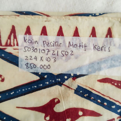 Vintage Pesisir Batik With Keris Motif