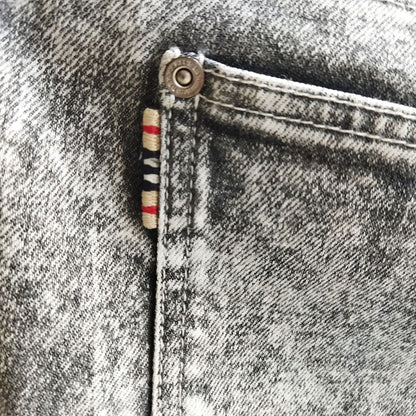 Vintage Gray Washed Denim