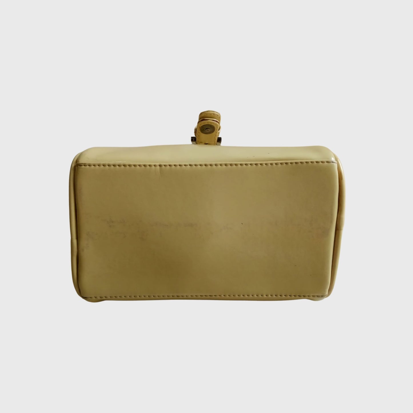 Vintage Mini Khaki Leather Hand Bag