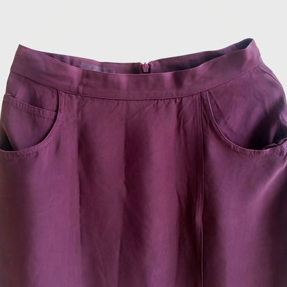 Vintage Silk Purple Skirt